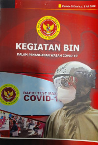 Kegiatan BIN dalam Penanganan Wabah Covid-19