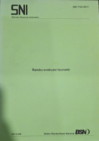 Standar Nasional Indonesia : Rambu Evakuasi Tsunami