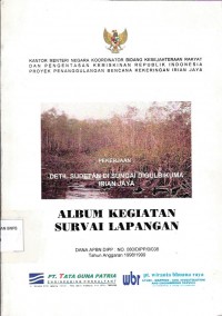 Album kegiatan survai lapangan : Pekerjaan detil sudetan di Sungai Digulbikuma Irian Jaya