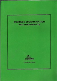 Business communication pre intermediate