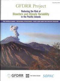 GFDRR project reducing the risk of disaster and climate variability in the pacific islands