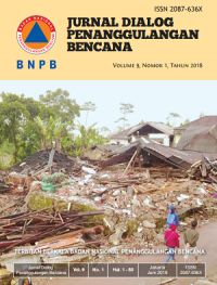 Jurnal Dialog Penanggulangan Bencana Vol 9 No. 1 Tahun 2018