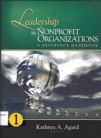 Leadership in nonprofit organizations: a reference handbook 1