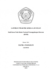 Laporan PKL : Studi kasus di BNPB